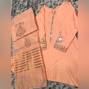 Mirror Work Dupatta and Shirt